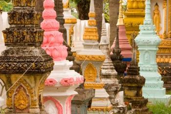 Grave Stupas at Wat Si Saket, Vientiane, Laos | Obraz na stenu