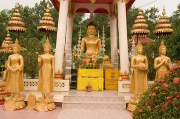 Buddha Image at Wat Si Saket, Laos | Obraz na stenu