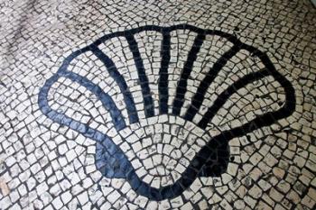 China, Macau Portuguese tile designs - sea shell, Senate Square | Obraz na stenu