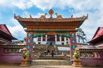 Entrance to Tengboche Monastery, Nepal. | Obraz na stenu
