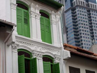 Modern Buildings and Older Ones in Singapore | Obraz na stenu