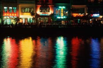 Popular night spot at Boat Quay. | Obraz na stenu