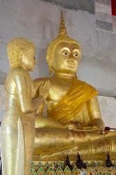 Golden Buddha statue at Khunaram Temple, Island of Ko Samui, Thailand | Obraz na stenu