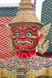 Buddhist mythology yaksa, Temple of the Emerald Buddha, Bangkok, Thailand | Obraz na stenu