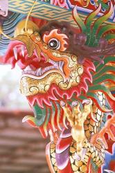 Thailand, Bangkok Dragon in chinese temple | Obraz na stenu