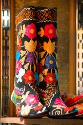 Display of Shoes For Sale at Vendors Booth, Spice Market, Istanbul, Turkey | Obraz na stenu