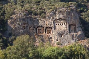 Turkey, Dalyan, Mugla Province The Six Lycian Rock-Cut Tombs | Obraz na stenu