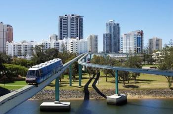 Monorail by Jupiter's Casino, Broadbeach, Gold Coast, Queensland, Australia | Obraz na stenu