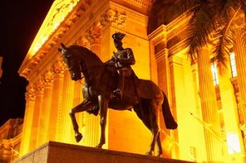 Statue outside King George Square, Brisbane, Queensland, Australia | Obraz na stenu