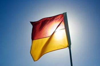 Surf Lifesaving Flag, Queensland, Australia | Obraz na stenu