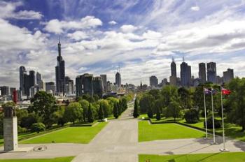 View from the Shrine of Remembrance, Melbourne, Victoria, Australia | Obraz na stenu