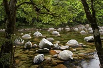 Boulders and Mossman River, North Queensland, Australia | Obraz na stenu