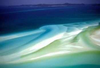 Australia, Whitsunday Island, Hill Inlet, pattern | Obraz na stenu