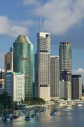 Central business district viewed from Kangaroo Point, Brisbane, Queensland | Obraz na stenu