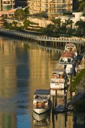 Australia, Brisbane, Brisbane River Marina boats | Obraz na stenu
