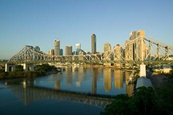 Australia, Brisbane, Story Bridge, Riverside Centre | Obraz na stenu