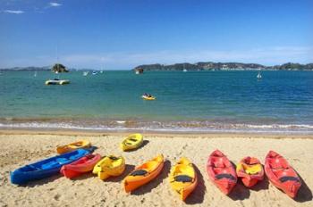 Kayaks, Paihia, Northland, New Zealand | Obraz na stenu