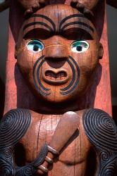 Maori Carving on Arataki Visitors Centre, Waitakere Ranges, Auckland | Obraz na stenu