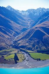 Lake Pukaki and Whale Stream, Ben Ohau Range, South Island, New Zealand | Obraz na stenu