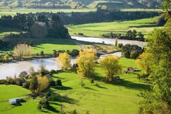 Rangitikei River, near Ohingaiti, Rangitikei, North Island, New Zealand | Obraz na stenu