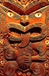 Historic Maori Carving, Otago Museum, New Zealand | Obraz na stenu