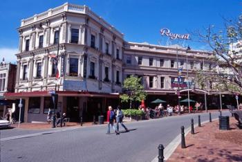 Cafe and Regent Theatre, Octagon, Dunedin, New Zealand | Obraz na stenu