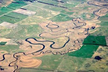 Upper Taieri River, Taieri Plains, near Mosgiel, Otago, New Zealand | Obraz na stenu