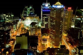 Auckland CBD Viewed from Skytower, Auckland, North Island, New Zealand | Obraz na stenu