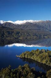 Kayakers, Lake Mapourika, South Island, New Zealand | Obraz na stenu