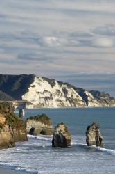 Three Sisters, White Cliffs, North Island, New Zealand | Obraz na stenu