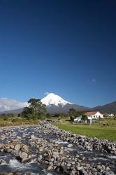 Farm, Waiwhakaiho River, North Island, New Zealand | Obraz na stenu