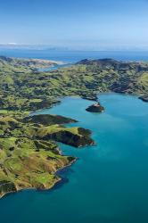 Akaroa Harbor, Canterbury, South Island, New Zealand | Obraz na stenu