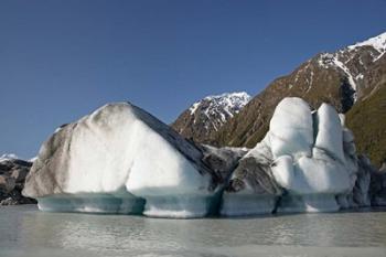 Icebergs in Tasman Glacier Terminal Lake, Canterbury, South Island, New Zealand | Obraz na stenu
