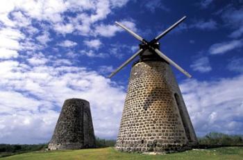 Antigua, Betty's Hope, Suger plant, windmill | Obraz na stenu