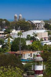 Antigua, St Johns, elevated city view | Obraz na stenu