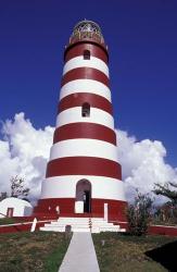 Candystripe Lighthouse, Elbow Cay, Bahamas, Caribbean | Obraz na stenu