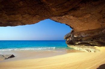 Cave at French Bay, San Salvador Island, Bahamas | Obraz na stenu