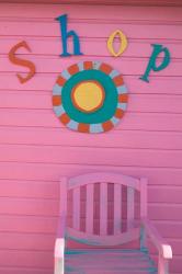 Colorful Sign at Compass Point Resort, Gambier, Bahamas, Caribbean | Obraz na stenu