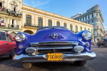 1950's era car parked on street in Havana Cuba | Obraz na stenu