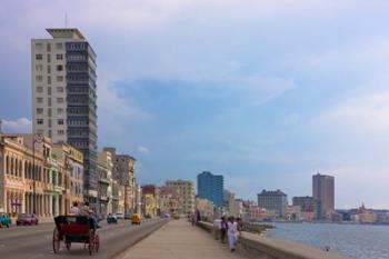 Malecon street along the waterfront, Havana, UNESCO World Heritage site, Cuba | Obraz na stenu