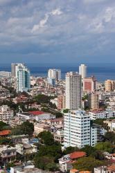 Cuba, Havana, Vedado, View of the Vedado area | Obraz na stenu