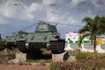 Cuba, Bay of Pigs, T-34 tank | Obraz na stenu
