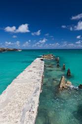 Cuba, Havana, Playas del Este, Playa Jibacoa, pier | Obraz na stenu