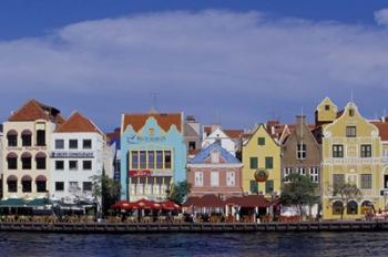 Dutch Gable Architecture of Willemstad, Curacao, Caribbean | Obraz na stenu