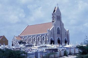 Church at Jan Kok, Curacao, Caribbean | Obraz na stenu