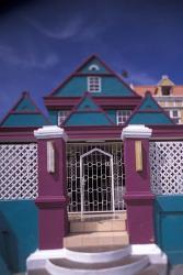 Colorful Buildings and Detail, Willemstad, Curacao, Caribbean | Obraz na stenu