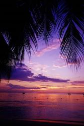 Sunset on the beach, Negril, Jamaica, Caribbean | Obraz na stenu