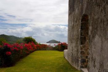 Ruins at Chateau Dubuc, Caravelle Peninsula, Martinique, French Antilles, West Indies | Obraz na stenu