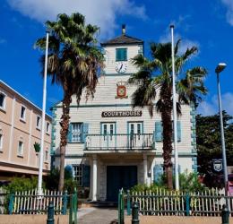 Town of Philipsburg in St Maarten, West Indies | Obraz na stenu