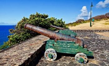 Fort De Windt on St Eustatius, Antilles | Obraz na stenu